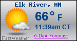 Weather Forecast for Elk River, MN