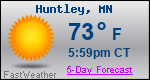 Weather Forecast for Huntley, MN