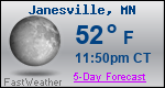 Weather Forecast for Janesville, MN