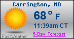 Weather Forecast for Carrington, ND