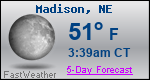 Weather Forecast for Madison, NE
