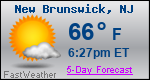 Weather Forecast for New Brunswick, NJ