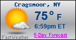 Weather Forecast for Cragsmoor, NY