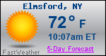 Weather Forecast for Elmsford, NY