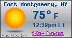 Weather Forecast for Fort Montgomery, NY