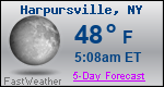 Weather Forecast for Harpursville, NY