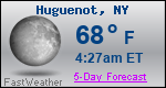 Weather Forecast for Huguenot, NY