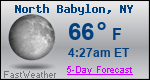 Weather Forecast for North Babylon, NY