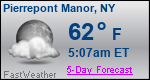 Weather Forecast for Pierrepont Manor, NY