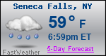 Weather Forecast for Seneca Falls, NY