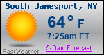 Weather Forecast for South Jamesport, NY