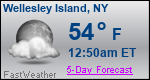 Weather Forecast for Wellesley Island, NY
