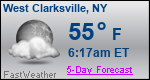 Weather Forecast for West Clarksville, NY