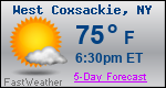 Weather Forecast for West Coxsackie, NY