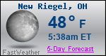 Weather Forecast for New Riegel, OH