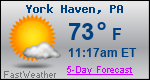 Weather Forecast for York Haven, PA
