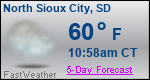 Weather Forecast for North Sioux City, SD