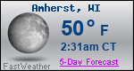 Weather Forecast for Amherst, WI