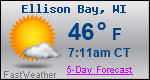 Weather Forecast for Ellison Bay, WI