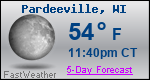 Weather Forecast for Pardeeville, WI