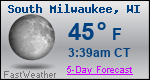 Weather Forecast for South Milwaukee, WI
