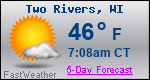 Weather Forecast for Two Rivers, WI