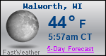 Weather Forecast for Walworth, WI