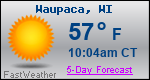 Weather Forecast for Waupaca, WI