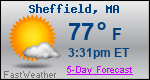 Weather Forecast for Sheffield, MA