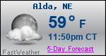 Weather Forecast for Alda, NE