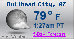 Weather Forecast for Bullhead City, AZ