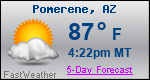 Weather Forecast for Pomerene, AZ