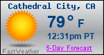 Weather Forecast for Cathedral City, CA