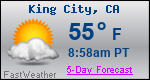 Weather Forecast for King City, CA