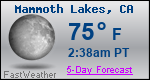 Weather Forecast for Mammoth Lakes, CA