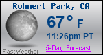 Weather Forecast for Rohnert Park, CA