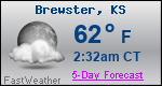 Weather Forecast for Brewster, KS
