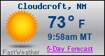 Weather Forecast for Cloudcroft, NM