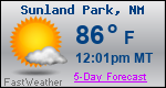 Weather Forecast for Sunland Park, NM