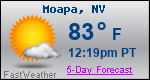 Weather Forecast for Moapa, NV