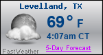 Weather Forecast for Levelland, TX