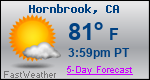 Weather Forecast for Hornbrook, CA