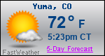 Weather Forecast for Yuma, CO