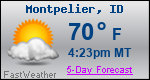 Weather Forecast for Montpelier, ID