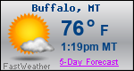 Weather Forecast for Buffalo, MT