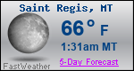 Weather Forecast for Saint Regis, MT