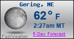 Weather Forecast for Gering, NE