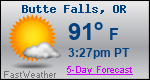 Weather Forecast for Butte Falls, OR