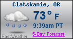 Weather Forecast for Clatskanie, OR