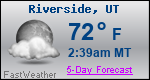 Weather Forecast for Riverside, UT